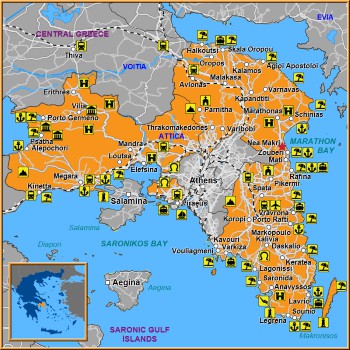 Map of Nea Makri Map