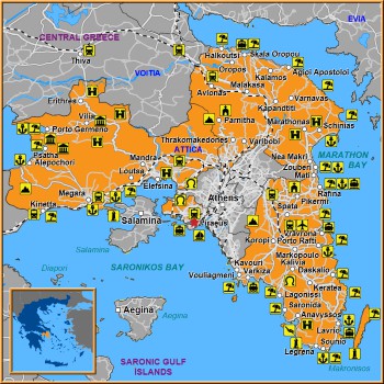 Map of Piraeus Map