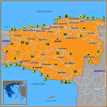 Map of Plakias Map