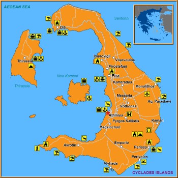 Map of Athinios Map