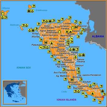 Map of Kavos Map