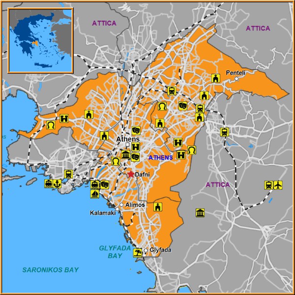Map of Dafni Map