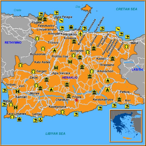 Map of Pirgos Map