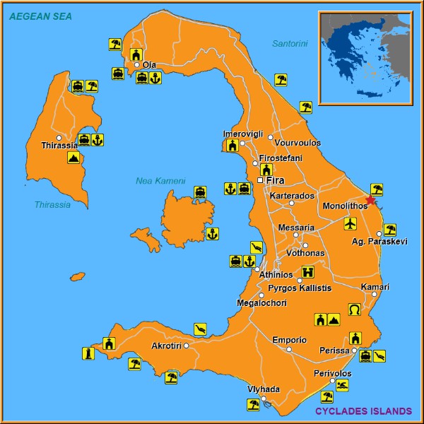 Map of Monolithos Map
