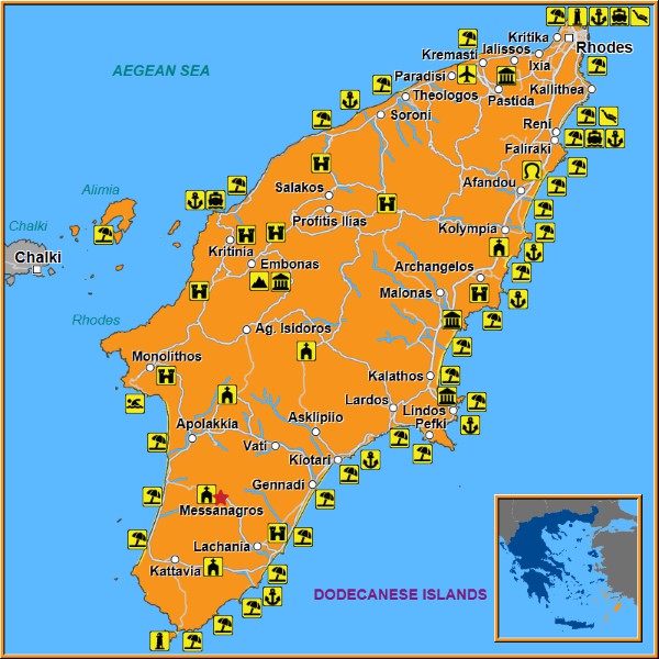 Map of Messanagros Map