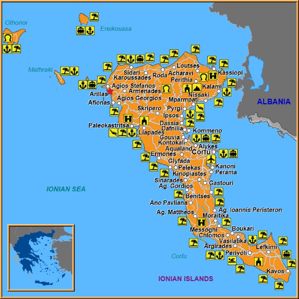 Map of Arillas Map