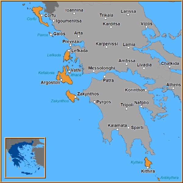 Map of Ionian Map