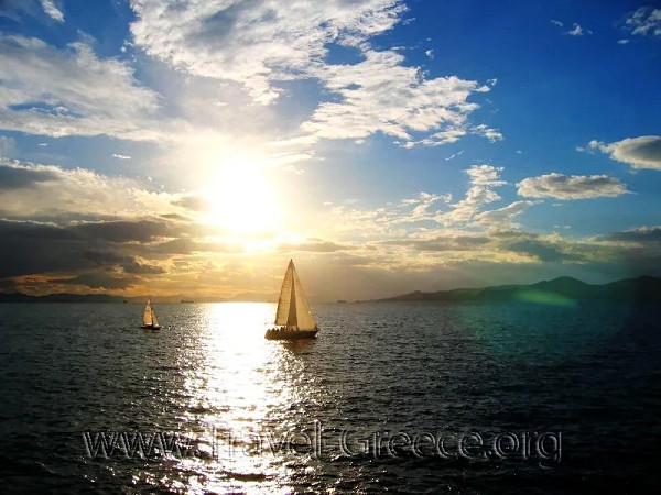Sailing Ships at Piraeus - Attica