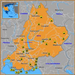 Map of Arta