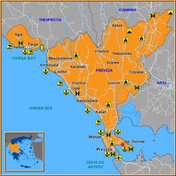 Map of Agios Thomas Map