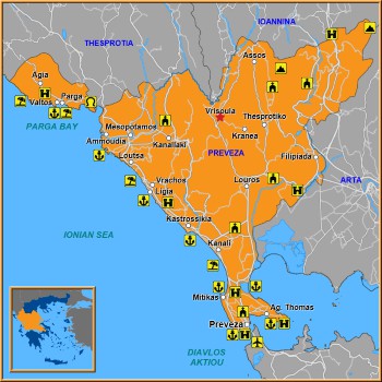 Map of Vrisoula Map