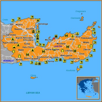Map of Mochlos Map