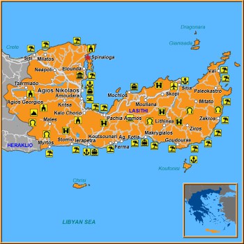 Map of Spinaloga Map