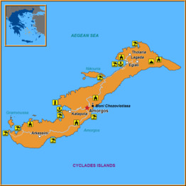 Map of Amorgos