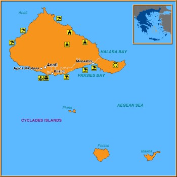 Map of Anafi Map