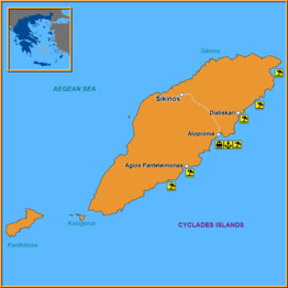 Map of Sikinos