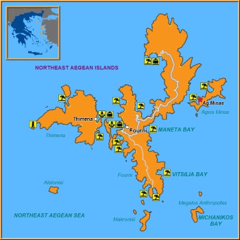 Map of Agios Minas Map