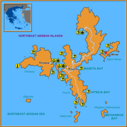 Map of Agios Minas