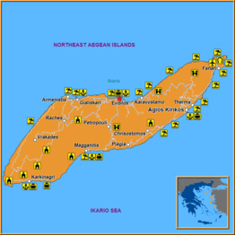 Map of Evdilos