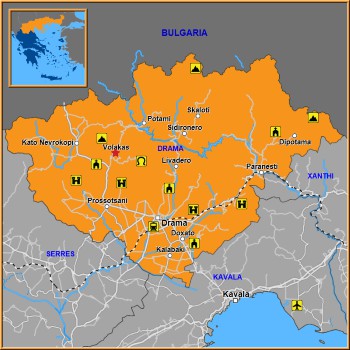 Map of Volakas Map