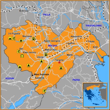 Map of Vergina Map