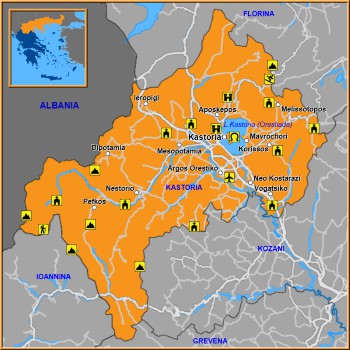 Map of Kastoria Map