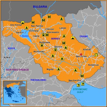 Map of Nea Zichni Map
