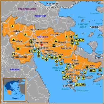 Map of Nea Tiryntha Map