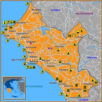 Map of Amaliada Map