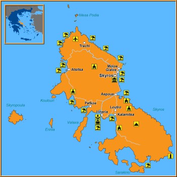 Map of Skyros Map