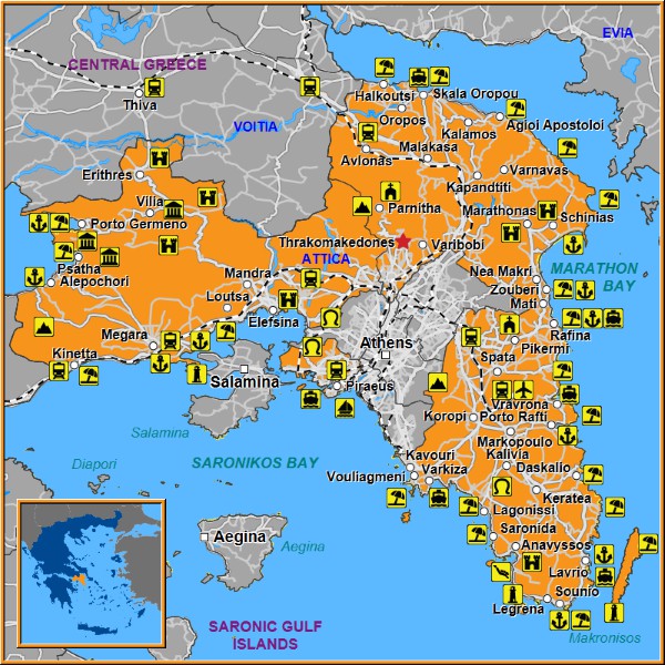 Map of Thrakomakedones Map