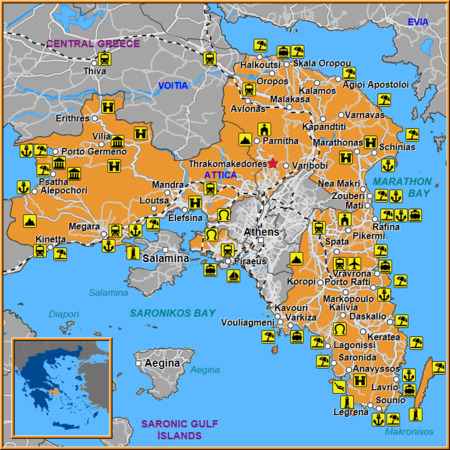 Map of Thrakomakedones Map