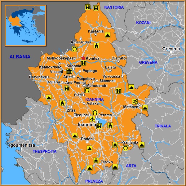 Map of Konitsa Map