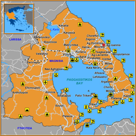 Map of Agios Dimitrios Map