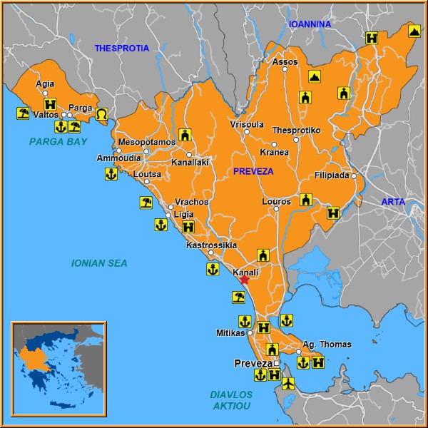 Map of Kanali Map