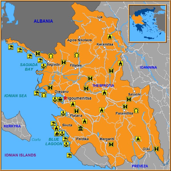 Map of Igoumenitsa Map