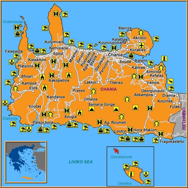 Map of Gavdopoula Map