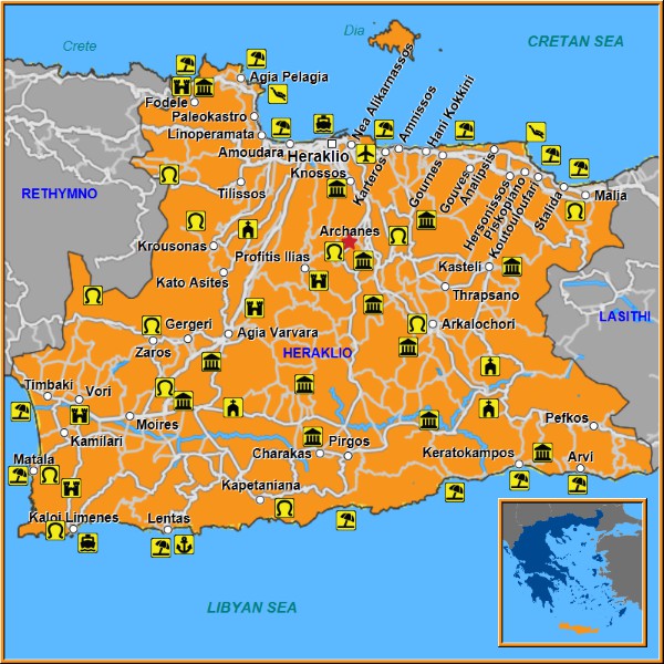 Map of Archanes Map