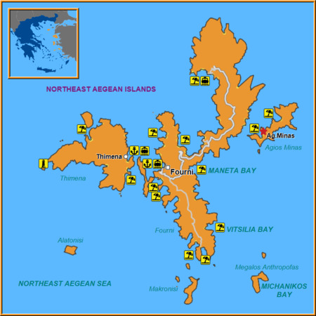 Map of Agios Minas Map