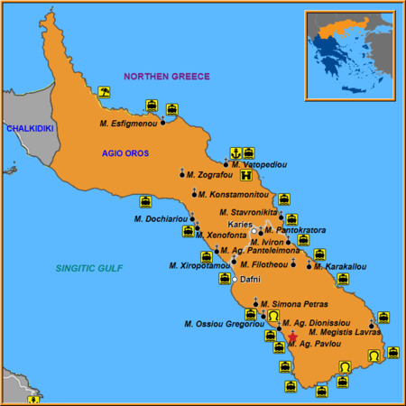 Map of Agiou Pavlou Map