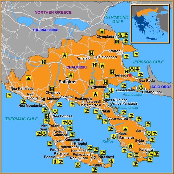 Map of Ierissos Map