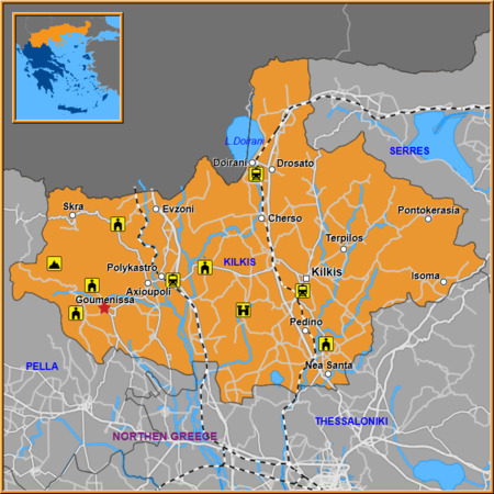 Map of Goumenissa Map