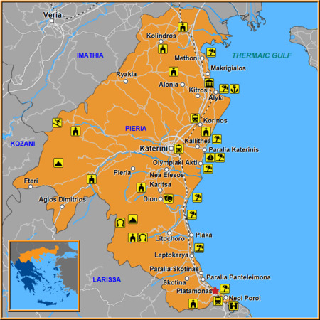 Map of Platamonas Map