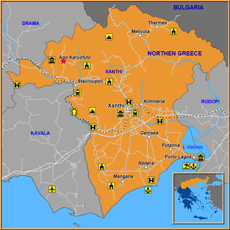 Map of Ano Karyofyto Map