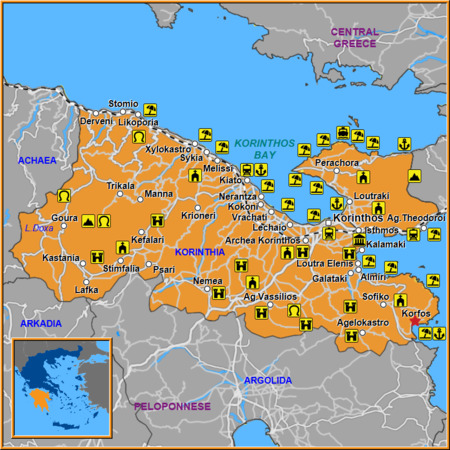 Map of Korfos Map