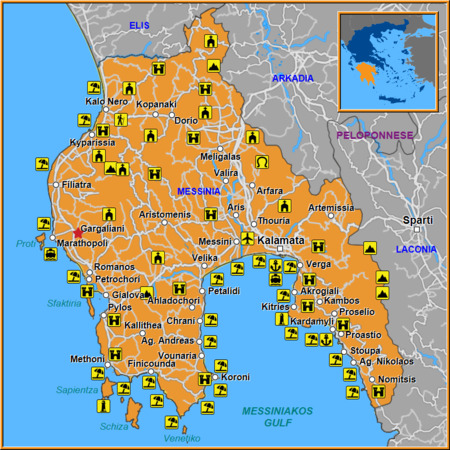 Map of Gargaliani Map
