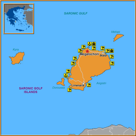 Map of Megalochori Map