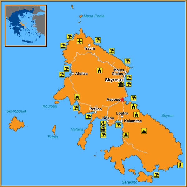 Map of Aspous Map
