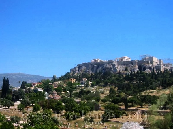 View of Acropolis from Ancient Agora - Athens
