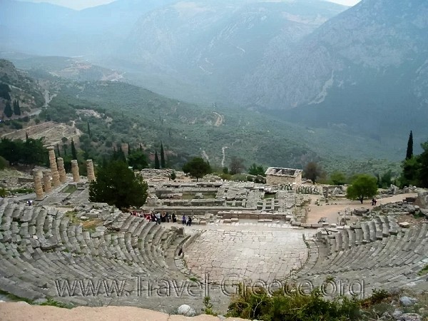 Delphi's Theater Top View - Fokida